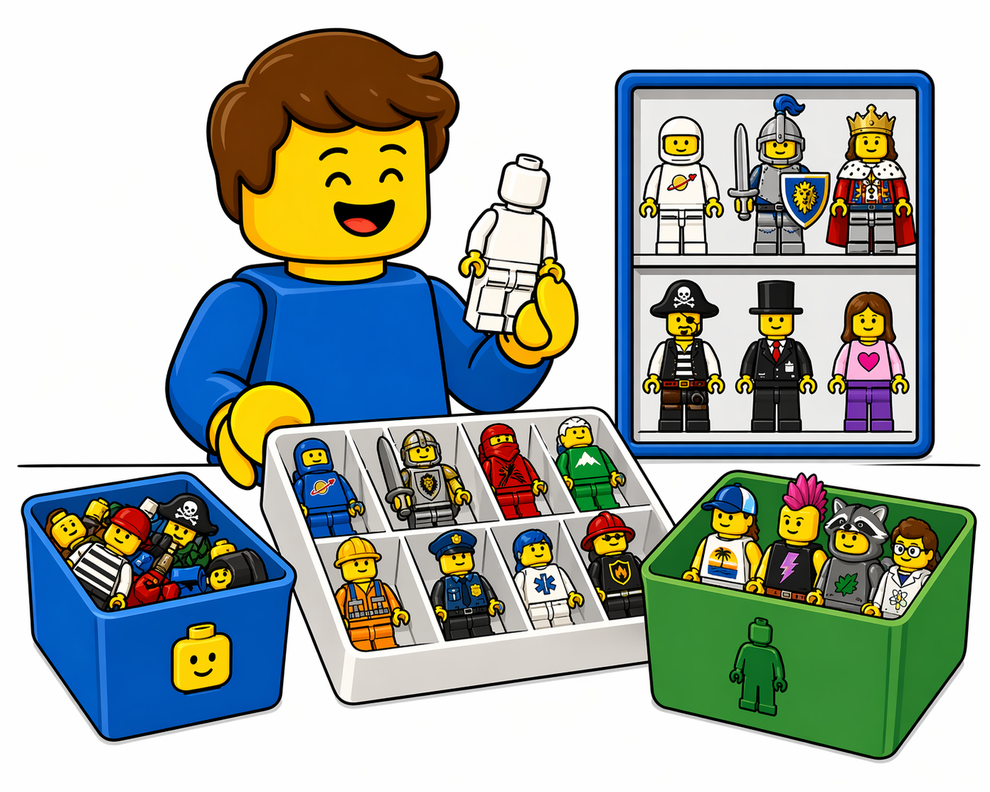 Minifiguren aufbereiten und sammeln